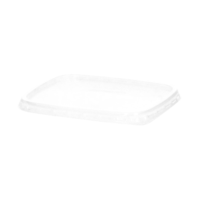 Couvercle PP transparent rectangulaire - Pour ravier 150/250cc - 111 x 84 x 8mm - 2000 pièces